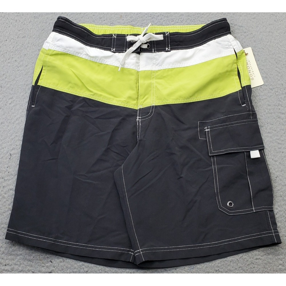 Sonoma Board Shorts Mens M Multi Mesh Lined Surf Surfing Water Polo Drawstring